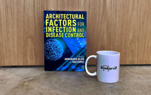 Architectural Factors for Infection and Disease Control book cover and Baskervill mug